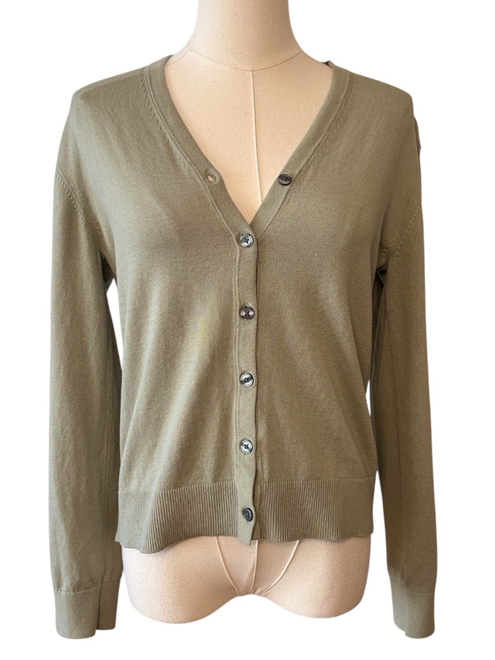 Banana Republic Sage Green Cardigan Sweater Size XS